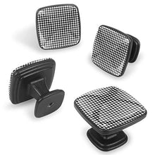 Elegante plaid pied de poule nero Pomelli per Porta Set di 4 Pomelli per Mobili Manopole per Cassetti Cucina Armadio Vetro