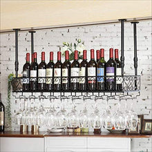 PZW Bancone Bar Bancone Bar Portabottiglie Ristorante Casalinghi Bicchieri da Vino Portabottiglie Retro Iron Art PortabottiglieA, 100 35 centimetri *