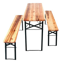Set 2X Stagecaptain Hirschgarten 2 panche e Tavolo da birreria, Lunghezza 177 cm