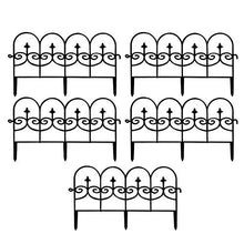 Recinzione del Giardino più Nuovo di Stile retrò, 5pcs Paesaggio Ruggine Proof Plastic Decoration Garden Border Border, Design con antigelo Fences Protective Fences Barriera Bordatura per Fiore