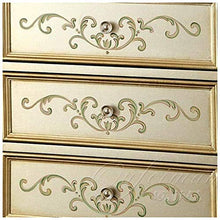UNU_YAN Moderna semplicità Painted Cassettiera con Maniglie in Metallo, Grande unità di archiviazione, Legno, Oro, 53.5X30.3X103cm