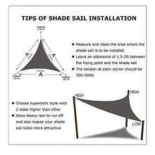 Tenda A Vela Triangolare,Impermeabile Ripari Per Il Sole Di Protezione Parasole Tettoia Esterna Giardino Patio Piscina Panno All'ombra Vela Ombra Tenda Tenda Di Campeggio,4 * 4 * 4m