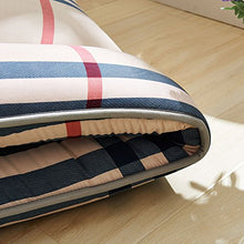 hxxxy Topper per Dormitori,Lavabile Arrotolato Supporto Tatami stuoie Stile Giapponese Biancheria Poliestere-D 180x200cm(71x79inch)