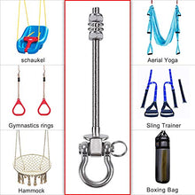 BeneLabel 2 Pezzi Gancio per Soffitto con SUS304 Acciaio Inossidabile, Gancio per soffitto Suspension, Lunghezza 23 cm, Yoga, Amaca, Sacco da Boxe, capacità di Carico Fino a 800Kg