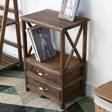 Comodino Armadio Contenitore in Legno massello Mediterraneo Semplice Cassettiera retrò in Legno massello Vetrina da Giardino Soggiorno Armadietto angolare FANJIANI