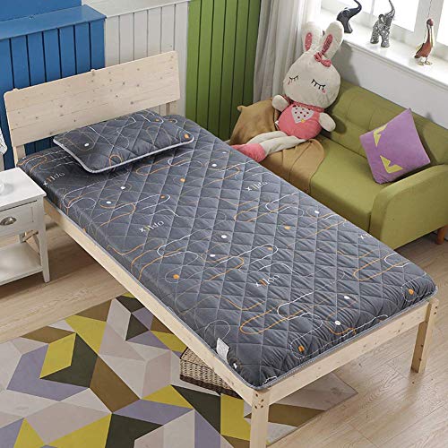 Z&HA Tatami Tappetino, 5 cm di Spessore Tappetino futon MattressTopper Tradizionale Giapponese futon ispessite Queen Size Standard Dimensione Dorm,M,120x190 cm