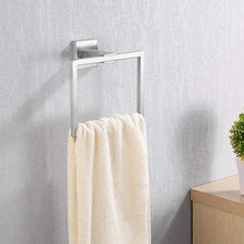 KES Porta Asciugamani Bagno Anello Portasciugamani Adesivo Piazza Acciaio Inossidabile Montaggio Parete Spazzolato, A2480DG-2