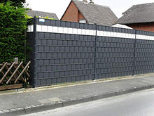 Thermoplast® - 6 strisce di protezione per recinzioni, 9,5 x 52 m, colore: Grigio