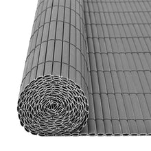 vidaXL Recinzione da Giardino a Doppio Lato Durevole Flessibile Schermo Privacy Divisorio Pannelli Frangivento 170x500 cm Grigia in PVC