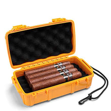 JJZXD Cassa della Custodia da Viaggio Impermeabile Portatile Scatola di Custodia Integrata in humidor Polvere Antiurto Antiurto Nero Custodia Custodia Regalo Regalo