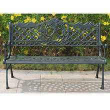 household items Panchine in Ferro battuto per Esterni, sedie da Giardino in ghisa da Cortile, sedie a Sdraio Doppie, panchine con Schienale anticorrosivo per la casa e Resistenti al Sole