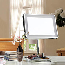 Dongyd Specchio per il truccon Lampada Specchio per Il Desktop Specchio HD con 32 luci LED, Interruttore a Pulsante, Rotazione Libera a 360 Gradi