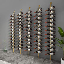 Appeso Arte del Ferro Cremagliera del Vino Senza Unghie Pavimento-in Piedi Cremagliera del Bicchiere di Vino Dorato Nero Cucina Ristorante Bar Cantina Vino Cremagliera di Vetro 73 Pollici