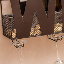 DJSMjbj Bottiglia di Vino calici di Vetro del Supporto della cremagliera Cork Parete - Elegante archiviazione for Sala da Pranzo Cucina Bar Cantina Ripiani
