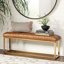 LXESWM Ottoman Poggiapiedi Panca Trapuntato Imbottito Divano a Panca Modern Scarpe Bench Divano Sgabello (Size : 80cm)
