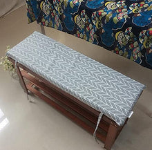 Lovemorebuy - Cuscino per panca lunga con lacci di fissaggio, cuscino per panca da giardino, 2 o 3 posti, materasso di ricambio per interni ed esterni, lavabile (87 x 28 x 4 cm, D)