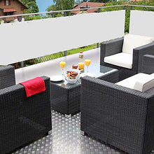 LYYK Frangivista per Il Balcone, Giardino Balcone A Prova di Vento Antipioggia, per Estate ed Inverno,con Fascette e funi, per Esterno Balcone terrazza, 70x500cm Bianco