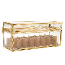 Scatola portaoggetti per Rossetto, Yevenr Barra in Rame Gold Edge Scatola portaoggetti per Cosmetici Contenitore per Cosmetici Contenitore per Cosmetici con Coperchio
