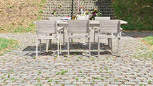 greemotion Tavolo allungabile da giardino in legno di acacia “Maui”, ca. 180/240 x 75 x 100 cm, grigio