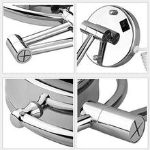 WZDD Specchio Ingranditore da Parete con Luce LED, Specchio da Trucco Ingrandimento X10, Doppio Lato Specchio da Parete Bagno, Rotazione a 360°