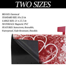 San Valentino Rosso Bianco Cuori Fiocchi di Neve Fiori Matrimonio Casella Postale Coperture Magnetiche Grandi Postali Casella Involucri Giardino Cortile Casa Decor Oversize Dimensioni 64,8 x 53,3 cm