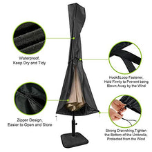 Custodia protettiva per ombrellone, custodia per ombrellone da giardino 210D Oxford, impermeabile, antipolvere, resistente ai raggi UV, con cinghia fissa e borsa per conservazione, 240 x 57 x 57 cm