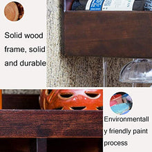 LHQ-HQ Wine Rack Parete in Legno massello pensile Vino della casa Vivente Mensola Camera cremagliera enoteca Vino Rack Cucina pensile cremagliera in Legno massello