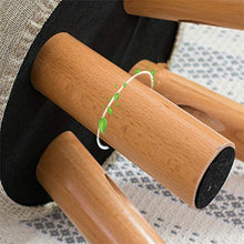 N / A Sgabello Corto, Sgabello in Legno, Sgabello in Tessuto, Forte capacità di carico, Morbido e Confortevole, Facile da Pulire, Resistente e Durevole