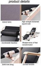 FACAZ Sedia Pieghevole reclinabile Zero-Gravity Multi-Funzione Lettino Prendisole Giardino reclinabile Terrazza Vacanza Sedia da Spiaggia con tampone di Cotone