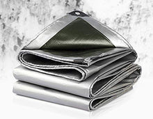MTYLX Telo da Esterno Multiuso, Telo da Tenda in Pe Leero da 180 G / M2 per Tenda da Campeio Tenda Parasole Protezione Solare Impermeabile Panno Di Protezione Solare Pieghevole,Verde Argento,1,5X2 M