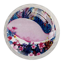 Rosa Walblume 4 PCS Pomelli per Porta, Pomolo per Mobile, Pomelli per Mobili con Viti, Maniglia per Armadietto, Pomelli per Porta, Pomelli per Cassetti per Porta, Armadio, Cassetto e Credenza