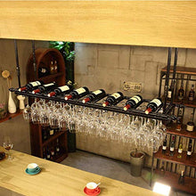 GAXQFEI Cucina Del Vino Del Vino Stoccaio Cremagliera Del Soffitto Del Soffitto, Rack Del Coccole Decorazione Del Soffitto Rack, Ferro Retrò Iron Appeso a Impennata Portabicchieri Di Vino, Usato per