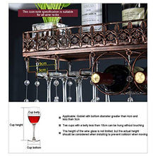 Gqq @ Portabottiglie Materiale in Ferro battuto Creativo Europeo Portabottiglie da Appendere Portabottiglie Portabicchieri Appeso Portabicchieri da Vino Capovolto Decorazione della casa Telaio in