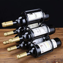 LHQ-HQ Wei Ai Wo Wine Rack Metallo Retro Wine Rack Home Living Glass Rack Vino Rack Creativa Porch Nero