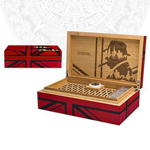 Humidor Cigar Humidor Scatola di Sigari in Legno di Cedro Accessori per Sigari Traspiranti E Che Assorbono L'umidità La Vernice per Pianoforte può Contenere 100 Sigari