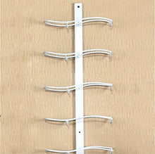 Supporto da parete in metallo portavino portabottiglie, positive 8 bottles of 26 * 9 * 100 black