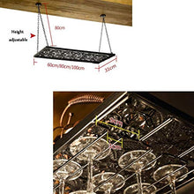 WAN Industriale a Parete Loft retrò Ferro Catena di Metallo cremagliera del Vino, Bottiglia di Vino Rack Bar mensola Appeso scaffale di stoccaggio Contro Titolare di Tazza per ristoranti, Bar re
