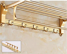 GJJSZ Scaffale per Bagno in Stile Europeo per Bagno in Alluminio Scaffale per Bagno Scaffale per Asciugamani Scaffale per Bagno a Sospensione per Hardware