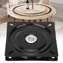Lantro JS Giradischi Universale Rinforzato per Tavolo da Pranzo in Ferro Nero a 360 Gradi, Sedile Girevole, Resistente per Sedia con Sgabello da Bar(6 Inches-Full Beads Thick)