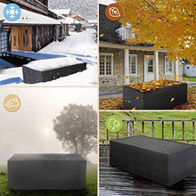 Copertura per mobili da esterno in patio, 210D Set di mobili in sezione impermeabile per impieghi pesanti 210D, coperture protettive anti-UV anti-UV impermeabile antipolvere anti-UV,231*231*90cm