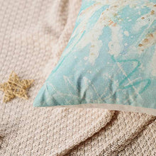 Artscope Federe Cuscini Divano Poliestere Biancheria Gettare Set di 4 Decorativo Caso Federa per Cuscino Divano Letto Auto, 45 x 45 cm (Conchiglia/Riccio di Mare/Corallo/Stella Marina)