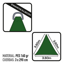 AKTIVE 53907 - Gazebo a Vela Triangolare Verde Scuro 360x360x360 cm