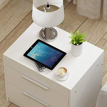 DGHJK Mobili per la casa, Comodino , scrivania Regolabile , Comodino in Legno , con 2 cassetti, tavolino da Divano, scrivania per Laptop , Bianco