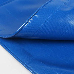 MTYLX Telo Multiuso per Esterni, Telo Impermeabile Blu in Pvc Spesso 0,45 Mm per Copertura Impermeabile per Terreno da Campeio 520G / M²,3X3M,3X3M