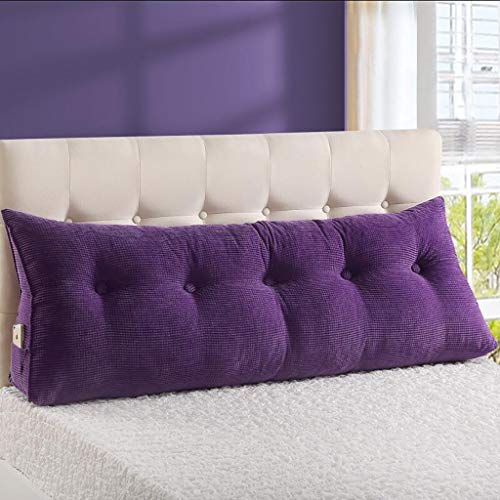 JTZR Cuscini Schienale Triangolare con Zeppa sul Comodino Cuscino Schienale Tridimensionale Cuscino Grande Testiera for Letto Tatami Cuscino Schienale for Lettura Cotone PP Lavabile-120 * 20 * 50cm