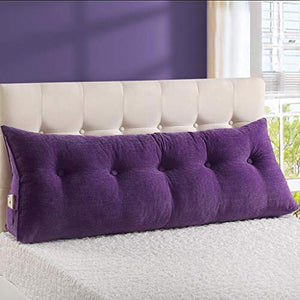 JTZR Cuscini Schienale Triangolare con Zeppa sul Comodino Cuscino Schienale Tridimensionale Cuscino Grande Testiera for Letto Tatami Cuscino Schienale for Lettura Cotone PP Lavabile-120 * 20 * 50cm