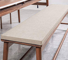 Cuscino per panca da giardino, 2 3 posti, antiscivolo, in legno, per interni ed esterni, per altalena (beige, 80 x 40 cm)