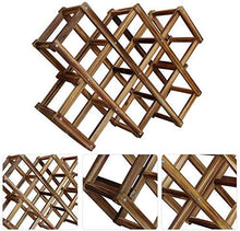 LHQ-HQ Legno Red Wine Rack 3/10 Supporto di Bottiglia titolari Monte Kitchen Bar mensola di Esposizione di Piegatura di Legno Wine Rack Bottiglia della Bevanda