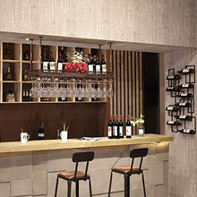 FAFZ Portavini Portabottiglie in Metallo, Portabicchieri, Altezza E Spaziatura Regolabili, Portabottiglie A Soffitto, Portabottiglie per Ristoranti E Bar (Size : 80cm)