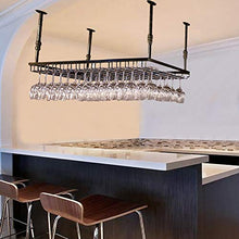 JHGJBJ Hanging Porta Bicchiere di Vino, Reinforced soffitto Ferro appesa Vino Rack di stoccaggio di Vetro, Regolabile in Altezza: 30-60cm for la casa/Cucina/Bar